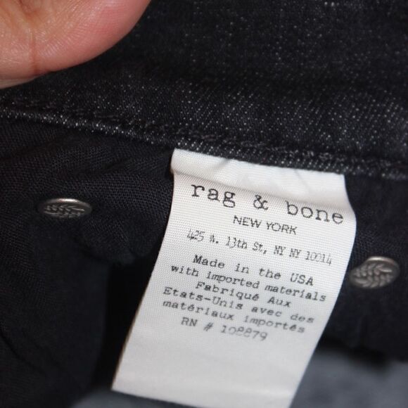 Rag & Bone High Rise Ankle Skinny in Ariel Jean Women Size 28 - Picture 11 of 15